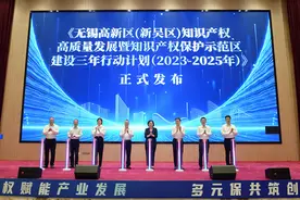 无锡高新区知识产权高质量发展三年行动计划发布图片