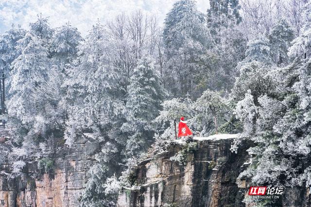 【每日一图@湖南】张家界的雪后云海，藏着湖南冬日的浪漫