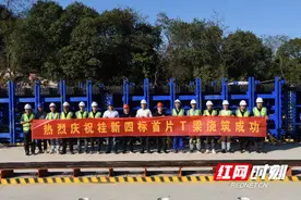 新进展！桂新高速首片T梁顺利浇筑 为项目建设按下“加速键”图片