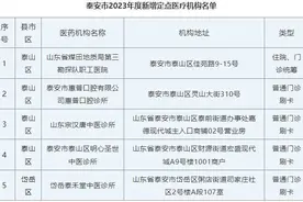 泰安市2023年新增定点医药机构名单公布图片