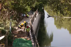 北京北护城河滨水步道11月底连通，市民散步游玩将不再绕道图片