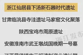 2024年中国考古新发现！仙居下汤遗址入选图片