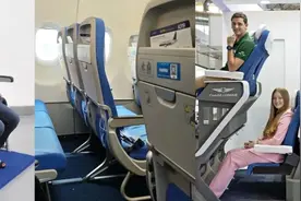 站座、卧铺、刀片椅、双层座......为了往经济舱塞进更多人，航空公司有多拼？图片