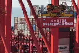 上海港年集装箱吞吐量破5000万标准箱，再创全球新高图片