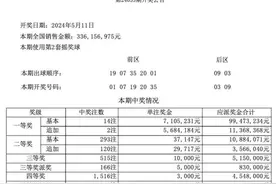 深圳中出1注一等奖！大乐透第24053期开奖图片
