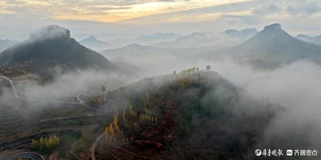 临沂蒙阴，立冬启序云海漫崮