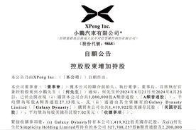 何小鹏斥资1亿增持小鹏汽车图片