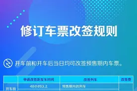 12306上新“同车接续”功能！车票改签也更方便了→图片