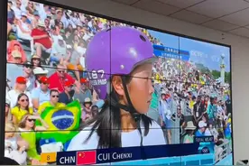 创造历史！济南滑板少女崔宸曦斩获奥运滑板女子街式第四名图片