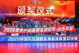 山东鲁能女队勇夺2024年乒超联赛女团冠军！图片