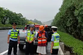 福州高速执法：落实隐患排查 守护国庆安全第一线图片