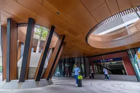 6号线东四站织补工程交付，大师设计焕新隆福寺商圈图片