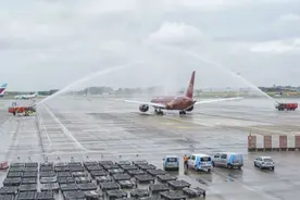 上海浦东至布鲁塞尔直飞首航成功图片