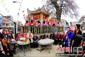 安顺市鲍家屯村举办“抬汪公”活动图片