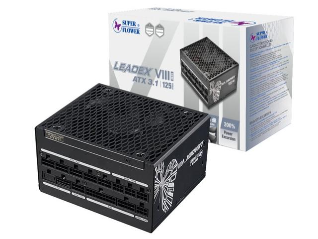 振华推出 LEADEX VIII P BD 1000W 电源：白金 ATX 3.1，125mm 长