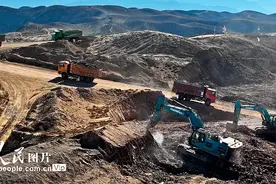 甘肃张掖：盘道山抽水蓄能电站建设忙图片