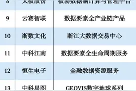 2023数据要素生态服务商排行发布，浙数文化旗下浙江大数据交易中心入选全国前十图片