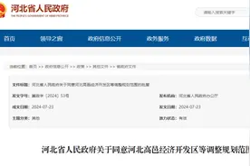 调整规划范围！河北省政府最新批复图片