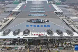 西部地区最大高铁枢纽站建设正酣图片