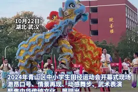 醒狮、舞剑、花样排球、军体操，这场中小学生运动会开幕式太嗨了！图片