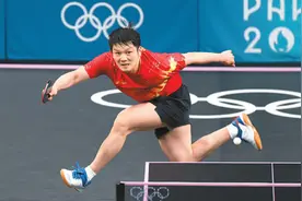 赛场圆梦！乒乓球男单樊振东摘金图片