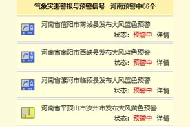 66个大风预警信号生效中！河南今日大风+沙尘持续图片