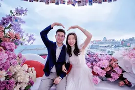 66米高空求婚！青岛海上摩天轮刷新浪漫新高度图片