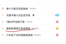 微信新增独立发送按钮 安卓用户：不是一直都有吗？图片