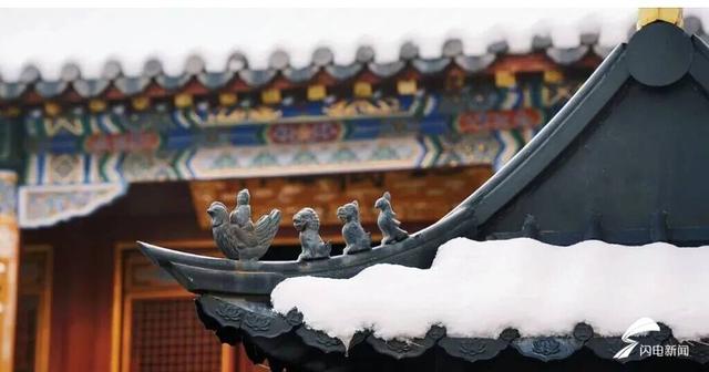 组图丨雪落泰山普照寺 古院美成冬日壁纸