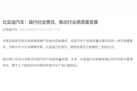 支付账期统一至60天内！比亚迪凌晨官宣图片