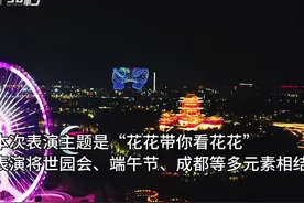 30秒｜视频直击2024架无人机点亮成都世园会夜空图片