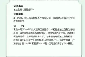 全国推广！福建再添2个国审水产新品种图片