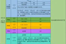 今晚，昆明地铁运营时间有调整！图片