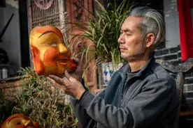 德阳什邡：年味渐浓 非遗“笑脸壳”迎新春图片