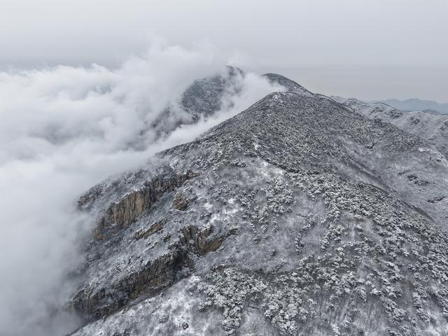 河南北风吹雪，嵩山一夜白头