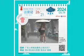 温度记｜广东要下30天暴雨？预计有5场大范围龙舟水来袭图片