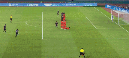 国足亚运队0-2韩国，无缘半决赛图片