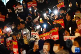 韩国市民团体举行集会要求尹锡悦下台图片