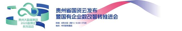 一图速览贵州大数据集团2025数博会系列活动
