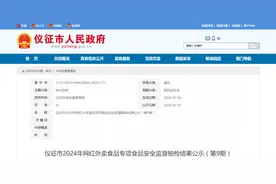 【江苏省】仪征市2024年网红外卖食品专项食品安全监督抽检结果公示（第9期）图片