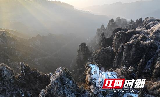 张家界国家森林公园雪过天晴景色美