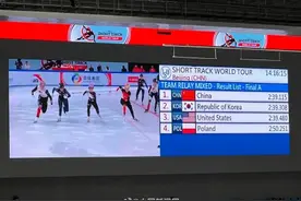 中国短道速滑混接夺冠图片