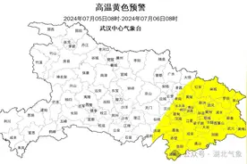 高温+暴雨+大风+强对流天气！四预警齐发！湖北中东部持续高温图片