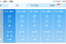 潍坊冷空气来袭，风大气温降！图片