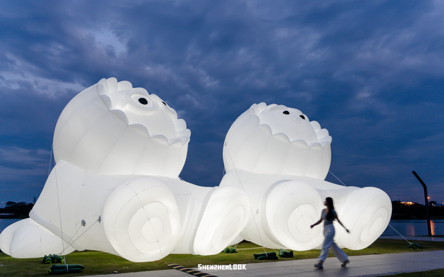 不愧是南山！深圳湾夜景彻底变了，光影艺术季来了