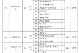 聊城这4所公办技工类院校免学费图片