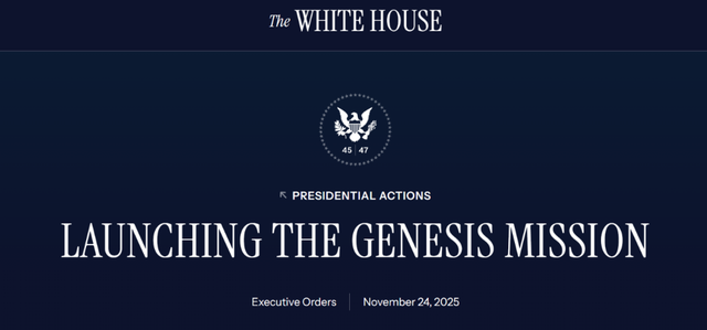 特朗普按下“创世纪	”按钮：一场以AI重塑科学的国家豪赌