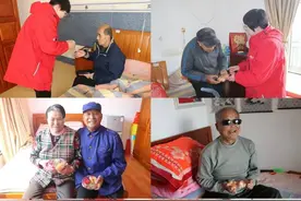 香甜水果传温情！清泉养生苑爱心播撒起涟漪！图片