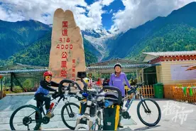 杭州父子三人骑行西藏，老大14岁老二12岁，暑期完成人生首次川藏骑行之旅图片
