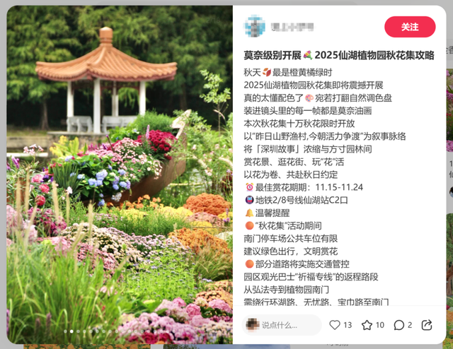 就在明天！深圳又一花展来了